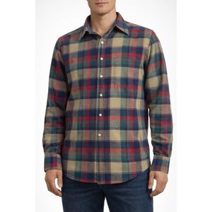 Vintage Pendleton Wool Flannel Shirt Mens Large Plaid USA 100% Virgin Wool‎